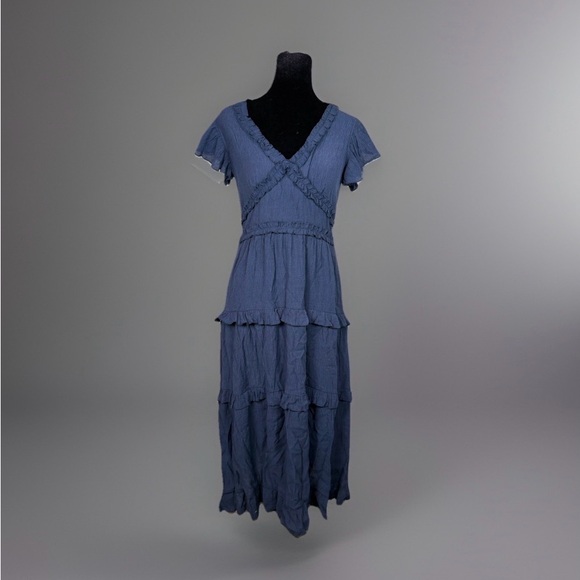 Pinch Dresses & Skirts - Pinch navy Ruffled Maxi Dress